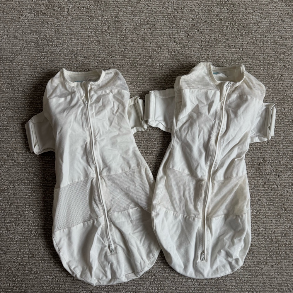 Two Medium Snoo swaddles